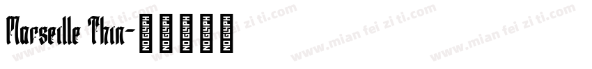 Marseille Thin字体转换
